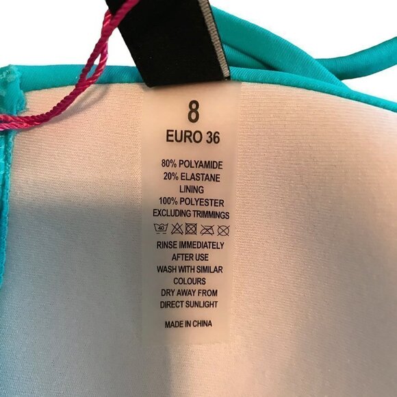 Nwt Southbeach  Bikini Top In Vibrant Blue Size S - Picture 6 of 8